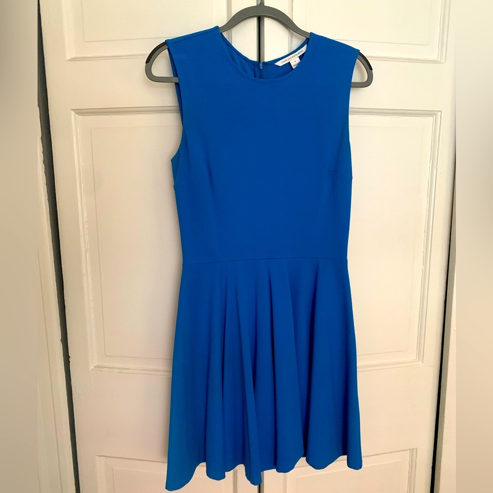 DVF blue mini dress